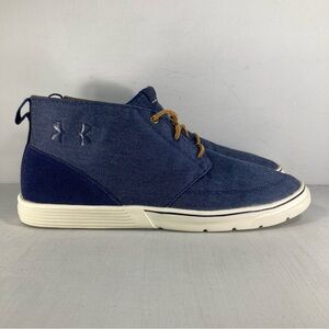 Under Armour Street Encounter Mid Denim Sneakers 1287194-410 Navy Blue Men 13